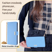 For Xiaomi Redmi K70 5G / K70 Pro 5G Crossbody Chain Leather Phone Case(Blue)