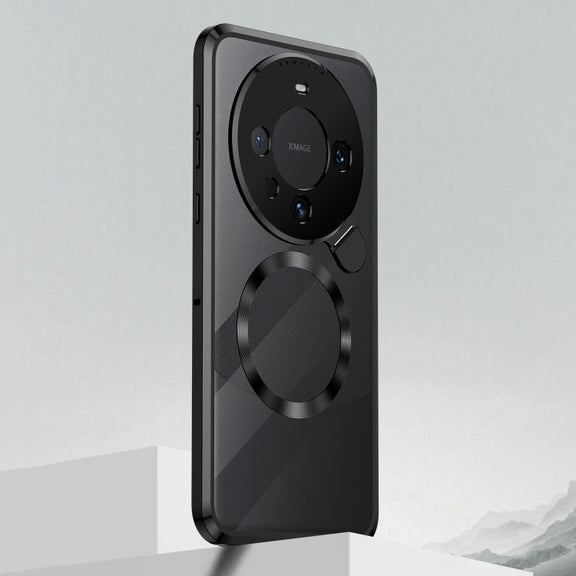 For Huawei Mate 60 Aromatherapy Holder Single-sided MagSafe Magnetic Phone Case(Black)