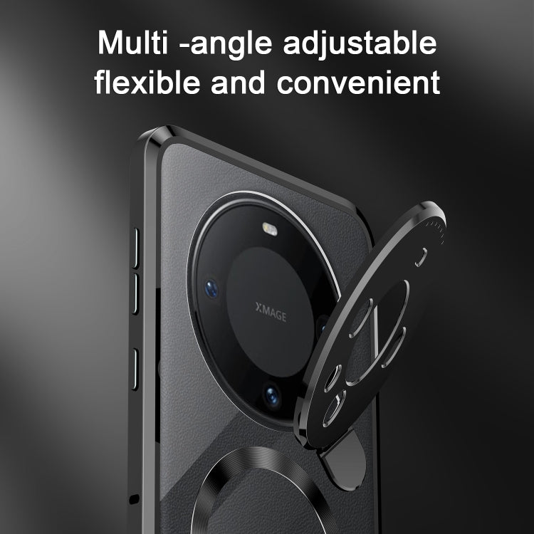 For Huawei Mate 60 Aromatherapy Holder Single-sided MagSafe Magnetic Phone Case(Black)