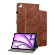 For iPad Air 13 2025 / 2024 Embossed Tiger Pattern Leather Tablet Case(Brown) - iPad Air 13 2025 / 2024 Cases by PMC TechLife | Online Shopping South Africa | PMC TechLife | Buy Now Pay Later Mobicred