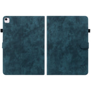 For iPad Air 13 2025 / 2024 Embossed Tiger Pattern Leather Tablet Case(Dark Blue)