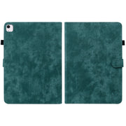 For iPad Air 11 2025 / 2024 Embossed Tiger Pattern Leather Tablet Case(Dark Green)