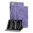 For iPad Pro 11 2024 Embossed Tiger Pattern Leather Tablet Case(Purple) - iPad Pro 11 2024 Cases by PMC TechLife | Online Shopping South Africa | PMC TechLife | Buy Now Pay Later Mobicred
