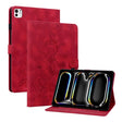 For iPad Pro 11 2024 Lily Embossed Leather Smart Tablet Case(Red) - iPad Pro 11 2024 Cases by PMC TechLife | Online Shopping South Africa | PMC TechLife | Buy Now Pay Later Mobicred