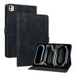 For iPad Pro 11 2024 Lily Embossed Leather Smart Tablet Case(Black) - free shipping - PMC TechLife - Order now!