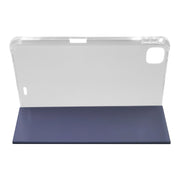 For iPad Pro 11 2024 3-folding Electric Pressed Skin Texture Leather Tablet Case(Lavender)