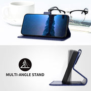 For iPhone 17 Pro YX0070 Carbon Fiber Buckle Leather Phone Case with Lanyard(Royal Blue)