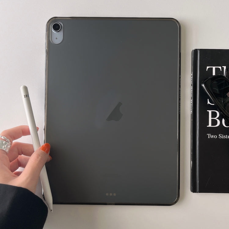 For iPad Pro 13 2024 Skin-feeling Crystal Clear Acrylic Tablet Case(Black)