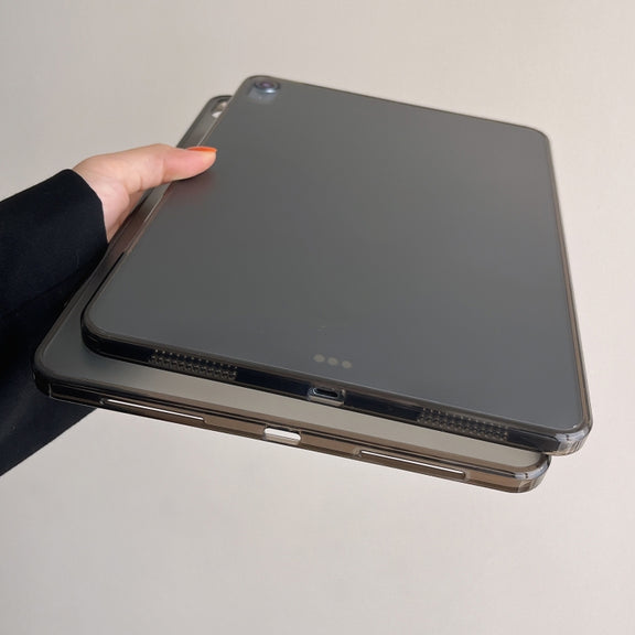 For iPad Pro 13 2024 Skin-feeling Crystal Clear Acrylic Tablet Case(Black)