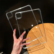 For iPad Pro 13 2024 Suck Pen Clear Acrylic Tablet Case(Transparent)