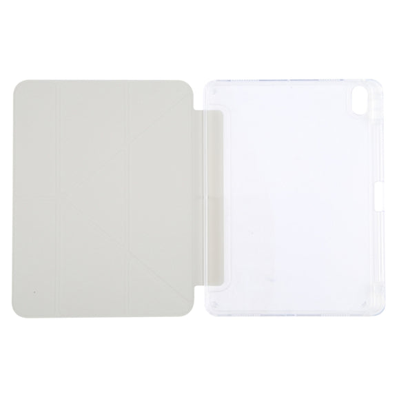 For iPad 10.2 2021 / 2020 / 2019 GEBEI Deformation Leather Tablet Case(Grey)