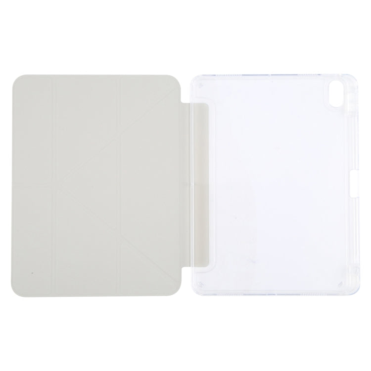 For iPad 2025 / 2022 GEBEI Deformation Leather Tablet Case(Grey)