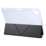 For iPad 2025 / 2022 GEBEI Deformation Leather Tablet Case(Black)