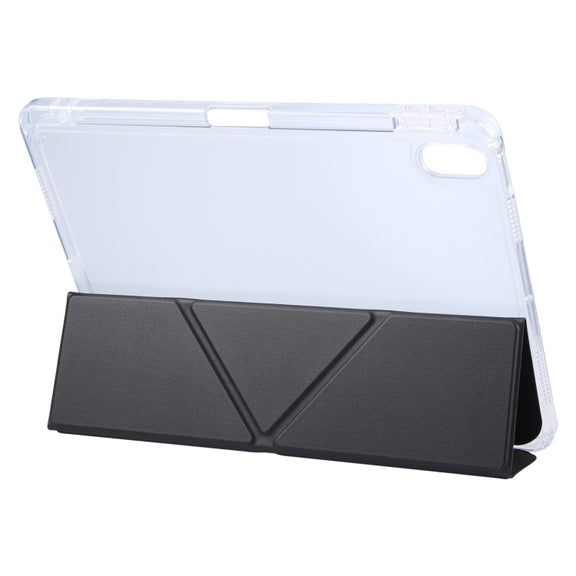 For iPad 2025 / 2022 GEBEI Deformation Leather Tablet Case(Black)