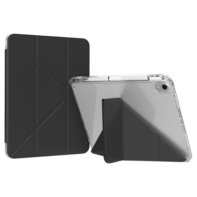 For iPad 2025 / 2022 GEBEI Deformation Leather Tablet Case(Black)
