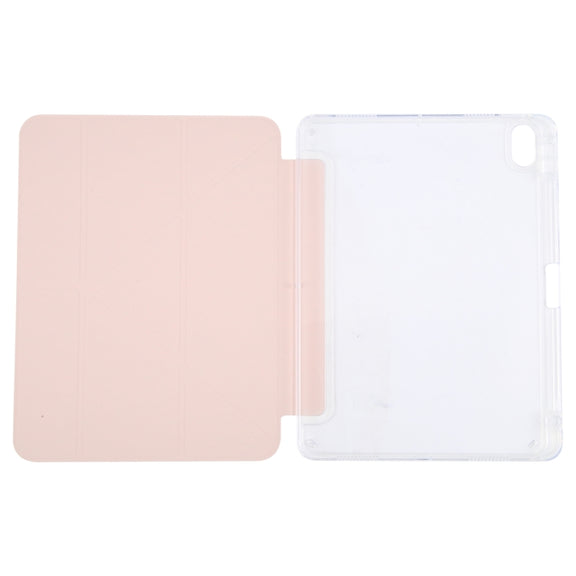 For iPad 2025 / 2022 GEBEI Deformation Leather Tablet Case(Pink)
