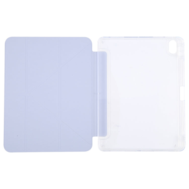 For iPad Pro 13 2024 GEBEI Deformation Leather Tablet Case(Purple)