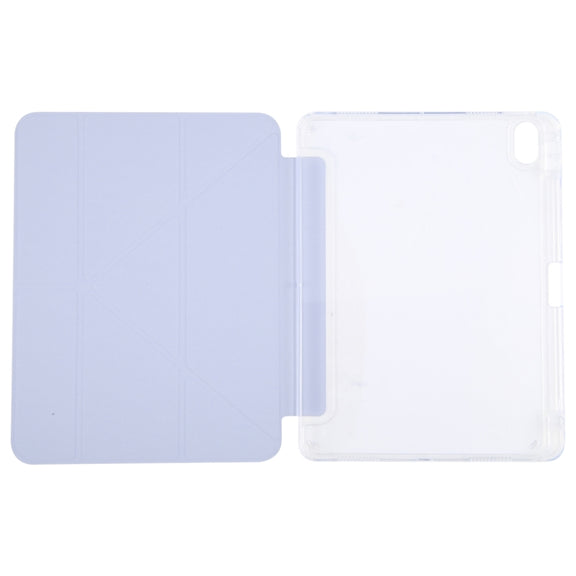 For iPad Pro 13 2024 GEBEI Deformation Leather Tablet Case(Purple)