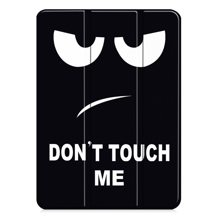 For iPad Pro 13 2024 Custer Painted 3-Fold Holder Smart Leather Tablet Case(Big Eyes ME)