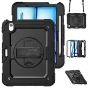 For iPad Air 11 2024 / Air 11 2025 Silicone Hybrid PC Tablet Protective Case(Black)