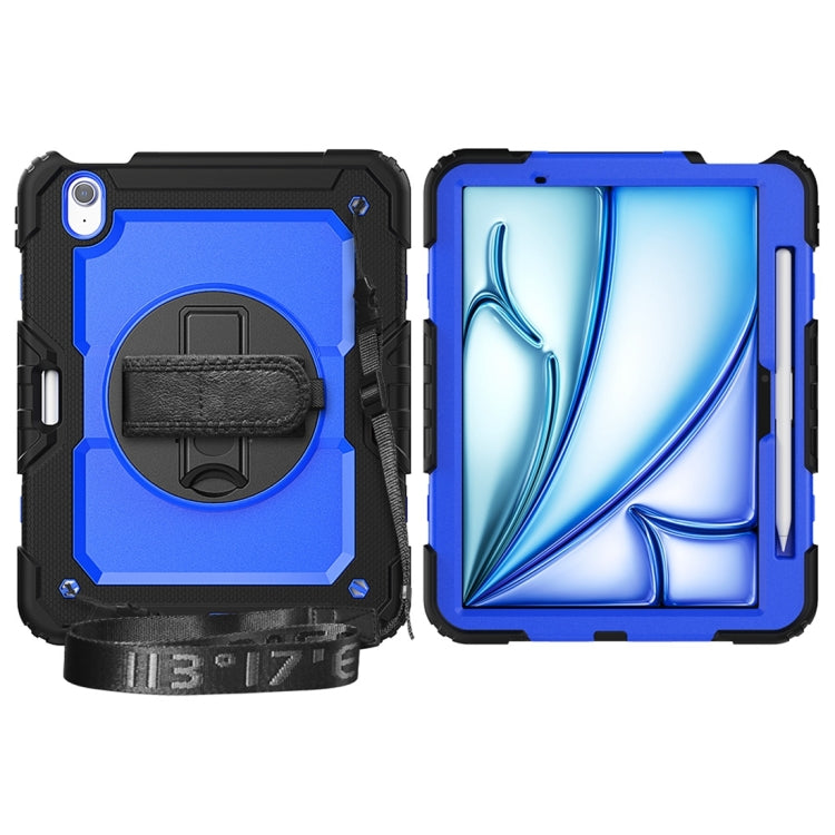 For iPad Air 11 2024 / Air 11 2025 Silicone Hybrid PC Tablet Protective Case(Dark Blue+Black)