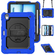 For iPad Air 11 2024 / Air 11 2025 Silicone Hybrid PC Tablet Protective Case(Black+Dark Blue) - free shipping - PMC TechLife - Order now!