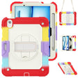 For iPad Air 11 2024 Silicone + PC Tablet Protective Case(Rainbow Red) - iPad Air 11 2024 Cases by PMC TechLife | Online Shopping South Africa | PMC TechLife | Buy Now Pay Later Mobicred