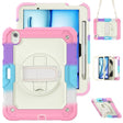 For iPad Air 11 2024 / Air 11 2025 Silicone Hybrid PC Tablet Protective Case(Rainbow Pink) - iPad Air 11 2025 / 2024 Cases by PMC TechLife | Online Shopping South Africa | PMC TechLife | Buy Now Pay Later Mobicred