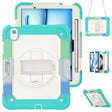 For iPad Air 11 2024 / Air 11 2025 Silicone Hybrid PC Tablet Protective Case(Rainbow Blue) - iPad Air 11 2025 / 2024 Cases by PMC TechLife | Online Shopping South Africa | PMC TechLife | Buy Now Pay Later Mobicred