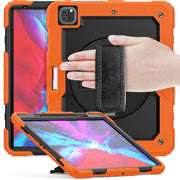 For iPad Pro 13 2024 Silicone Hybrid PC Tablet Protective Case(Orange+Black)