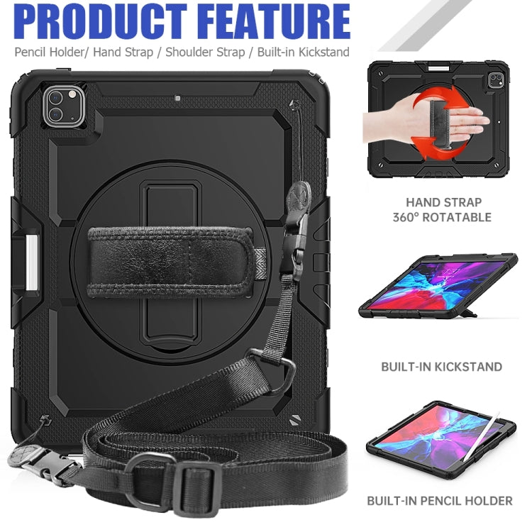 For iPad Pro 13 2024 Silicone Hybrid PC Tablet Protective Case(Black)
