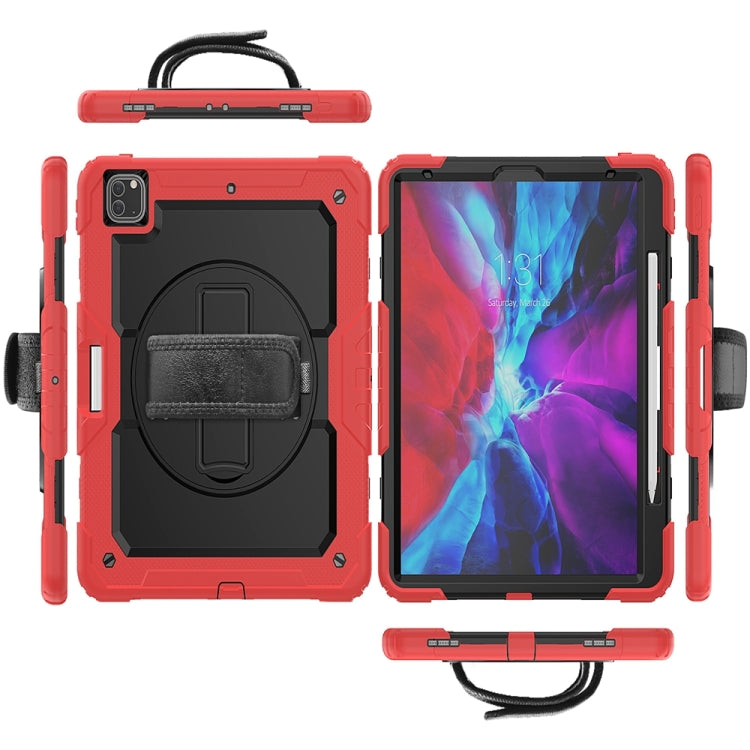 For iPad Pro 13 2024 Silicone + PC Tablet Protective Case(Red+Black)