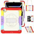 For iPad Pro 13 2024 Silicone Hybrid PC Tablet Protective Case(Rainbow Red) - iPad Pro 13 2024 Cases by PMC TechLife | Online Shopping South Africa | PMC TechLife | Buy Now Pay Later Mobicred