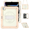 For iPad Pro 13 2024 Silicone Hybrid PC Tablet Protective Case(Cream+Rose Gold) - iPad Pro 13 2024 Cases by PMC TechLife | Online Shopping South Africa | PMC TechLife | Buy Now Pay Later Mobicred