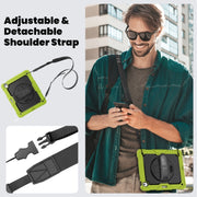 For iPad Air 13 2024 Silicone + PC Tablet Protective Case(Black+Yellow Green)
