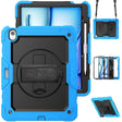 For iPad Air 13 2024 Silicone + PC Tablet Protective Case(Black+Light Blue) - iPad Air 13 2024 Cases by PMC TechLife | Online Shopping South Africa | PMC TechLife | Buy Now Pay Later Mobicred
