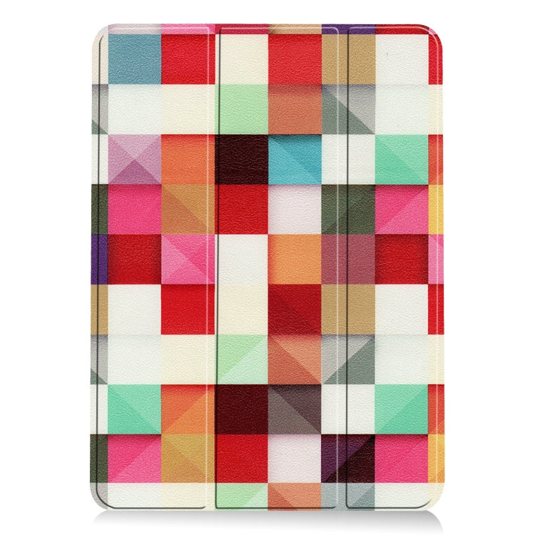For iPad Air 11 2025 / 2024 Custer Painted 3-Fold Holder Smart Leather Tablet Case(Magic Cube)