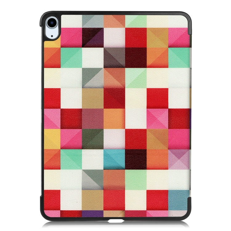 For iPad Air 11 2025 / 2024 Custer Painted 3-Fold Holder Smart Leather Tablet Case(Magic Cube)