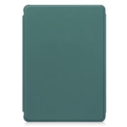 For iPad Pro 11 2024 Transparent Rotation Smart Leather Tablet Case with Keyboard(Dark Green)