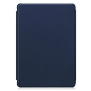 For iPad Air 13 2024 Transparent Rotation Smart Leather Tablet Case with Keyboard(Dark Blue)