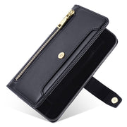 For Google Pixel 9 Sheep Texture Cross-body Zipper Wallet Leather Phone Case(Black)