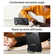 For Huawei Pura 70 Frosted 360 Rotating Holder Magnetic Full Coverage Shockproof Phone Case(Black)