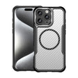For iPhone 16 Pro Max Carbon Fiber Texture MagSafe Translucent Phone Case(Black) - iPhone 16 Pro Max Cases by PMC TechLife | Online Shopping South Africa | PMC TechLife | Buy Now Pay Later Mobicred