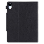 For iPad Pro 13 2024 Solid Color Metal Buckle Leather Smart Tablet Case(Black)