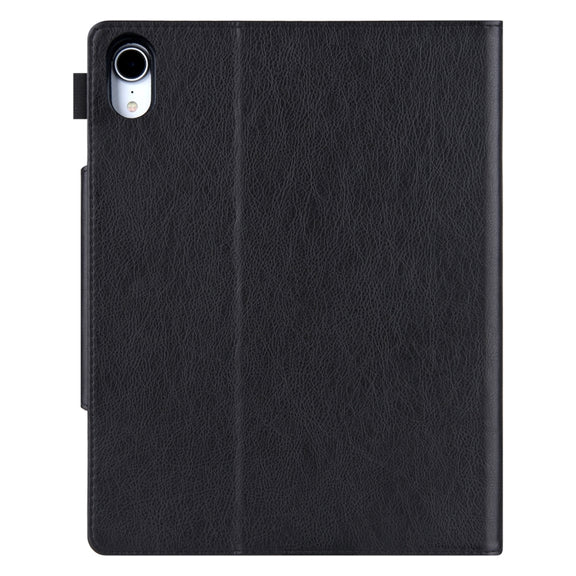 For iPad Pro 13 2024 Solid Color Metal Buckle Leather Smart Tablet Case(Black)