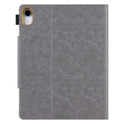 For iPad Pro 13 2024 Solid Color Metal Buckle Leather Smart Tablet Case(Grey)