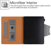 For iPad Pro 13 2024 Solid Color Metal Buckle Leather Smart Tablet Case(Grey)