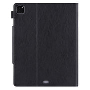 For iPad Pro 11 2024 Solid Color Metal Buckle Leather Smart Tablet Case(Black)