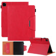 For iPad Pro 11 2024 Solid Color Metal Buckle Leather Smart Tablet Case(Red) - iPad Pro 11 2024 Cases by PMC TechLife | Online Shopping South Africa | PMC TechLife | Buy Now Pay Later Mobicred