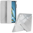For Huawei MatePad 10.8 Clear Acrylic Deformation Leather Tablet Case(Grey) - Huawei by PMC TechLife | Online Shopping South Africa | PMC TechLife | Buy Now Pay Later Mobicred